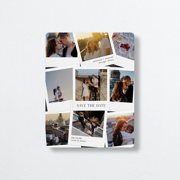 Photo Splash Save The Date Magnets Midnight Magnet Paper