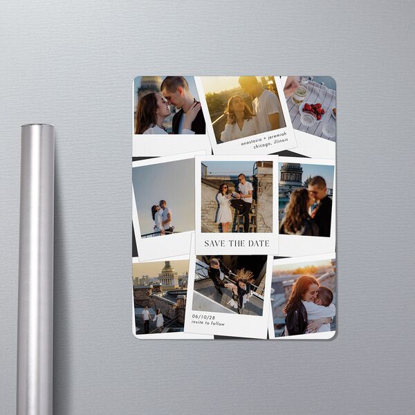 Photo Splash Save The Date Magnets Midnight Magnet Paper