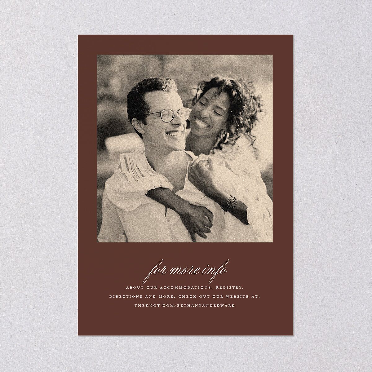 Vintage Oval Monogram Wedding Invitations Merlot Signature Blank No Standard