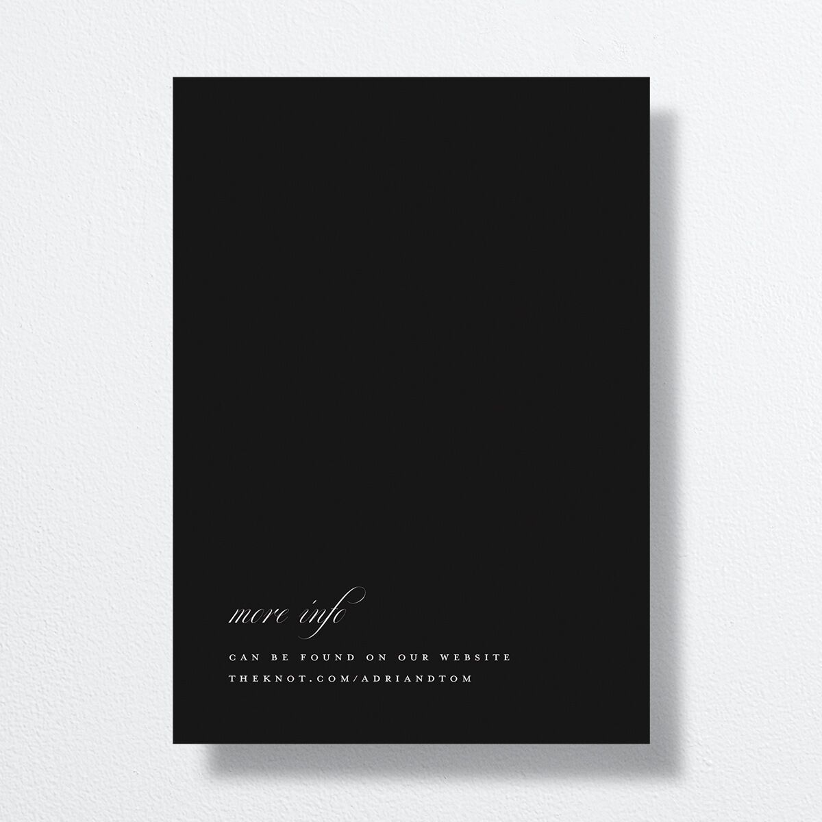 Classic Capture Save the Date Cards Midnight Signature smooth No