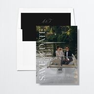 Classic Capture Save the Date Cards Midnight Signature smooth No