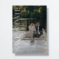Classic Capture Save the Date Cards Midnight Signature smooth No