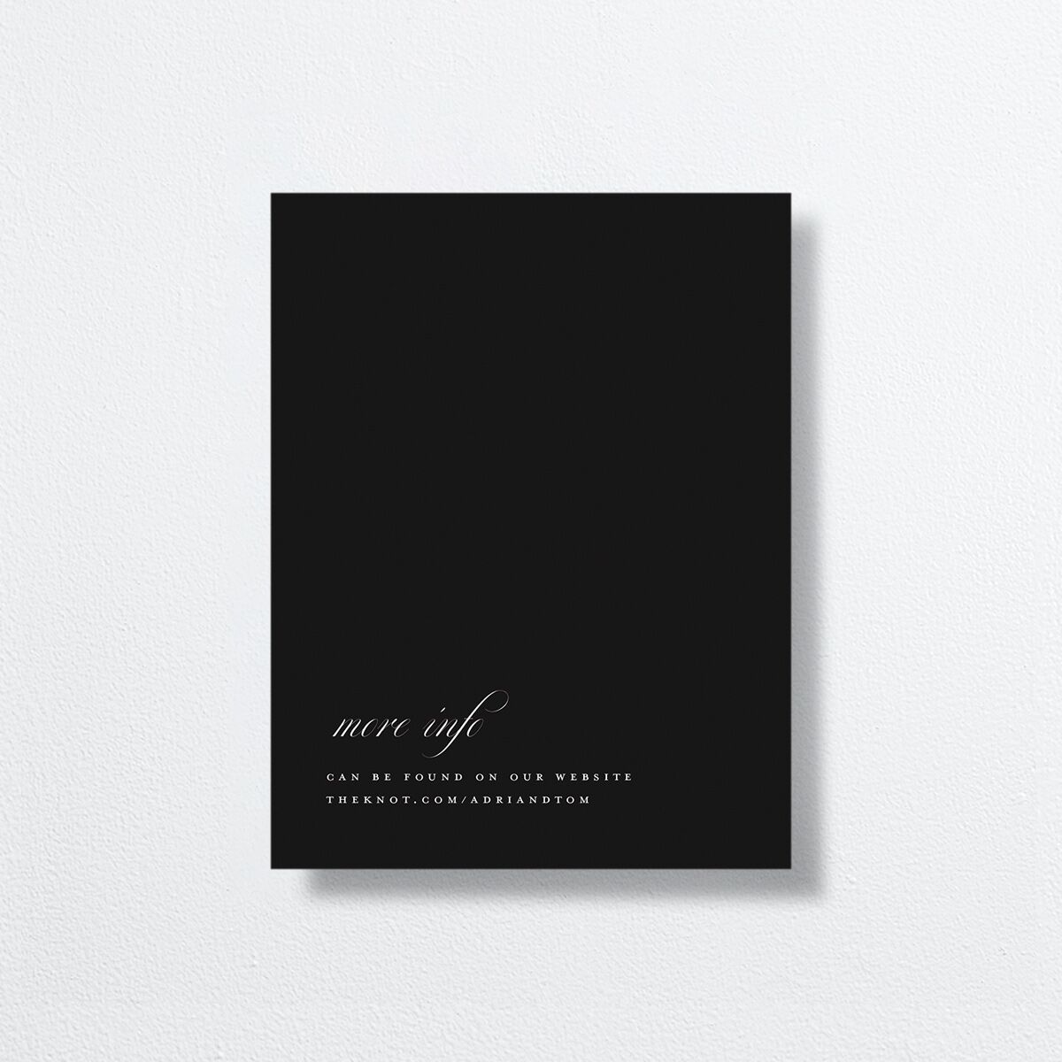 Classic Capture Save the Date Petite Cards Midnight Signature smooth No