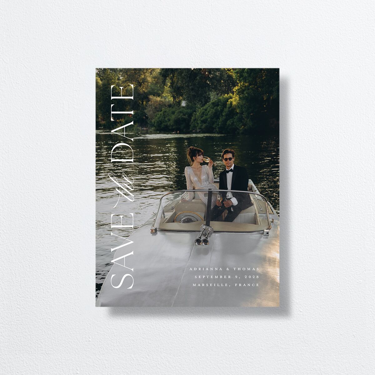 Classic Capture Save the Date Petite Cards Midnight Signature smooth No