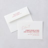 Wedding of the Century Wedding Invitations Rose Pink Signature Blank No Standard