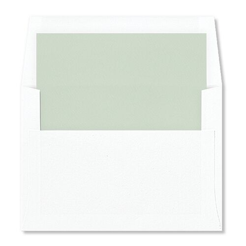 Graceful Botanical Standard Envelope Liners Sea Foam Standard