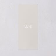 Polished Photo Foil Menus Pure White Gold Signature