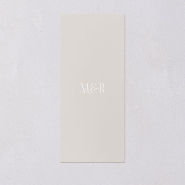 Polished Photo Foil Menus Pure White Gold Signature
