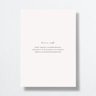 Eucalyptus Hoop Save the Date Cards Pure White Signature smooth No