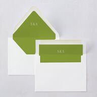 Modern Editorial Wedding Date Euro Envelope Liners Meadow Luxe