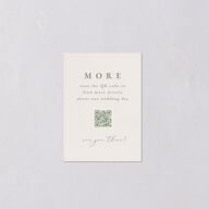 Graceful Botanical Foil QR Code RSVP Cards Greenery Signature Standard