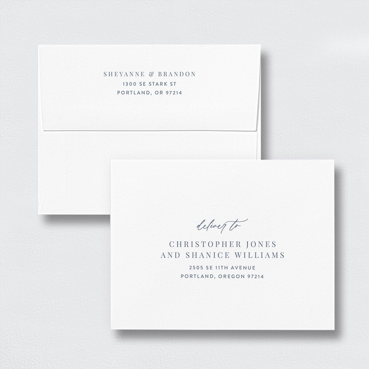 Wildflower Landscape Save the Date Magnet Envelopes Stream White Standard Both Recipient and Return Addresses Signature