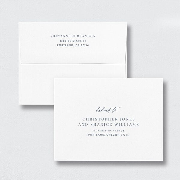 Wildflower Landscape Save the Date Magnet Envelopes Stream White Standard Both Recipient and Return Addresses Signature