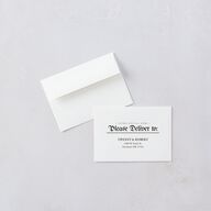 Newspaper Wedding Response Cards Pure White Signature Standard