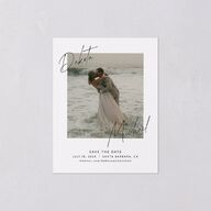 Signatures Save the Date Petite Cards Off-White Signature smooth Blank No Standard