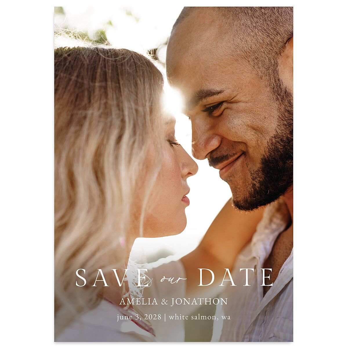 Wild Daisies Save the Date Cards