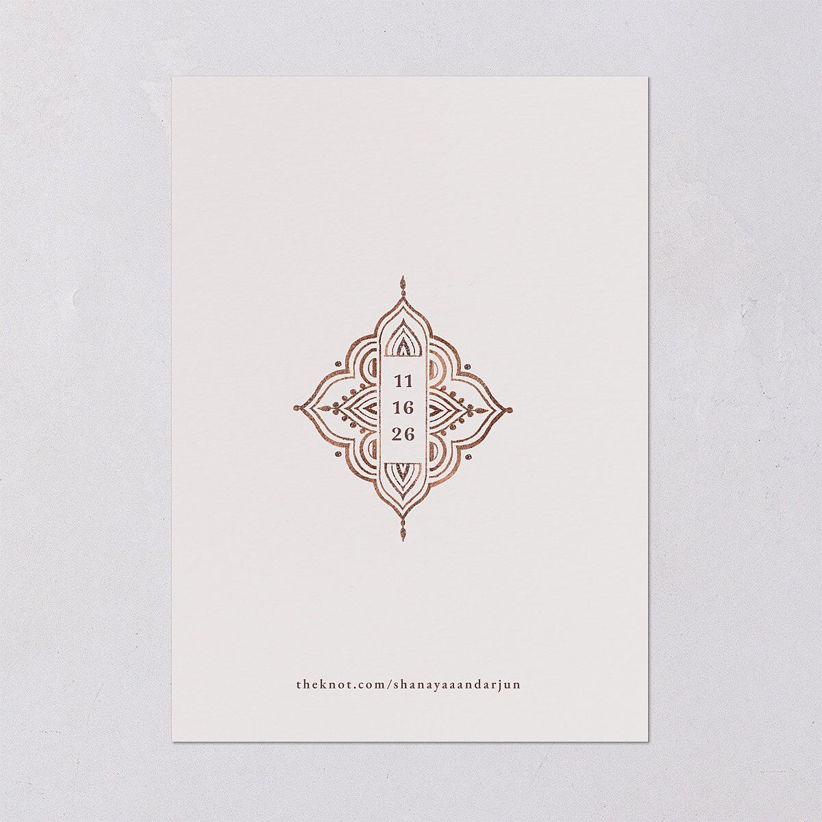 Painted Henna Wedding Invitations — view 3