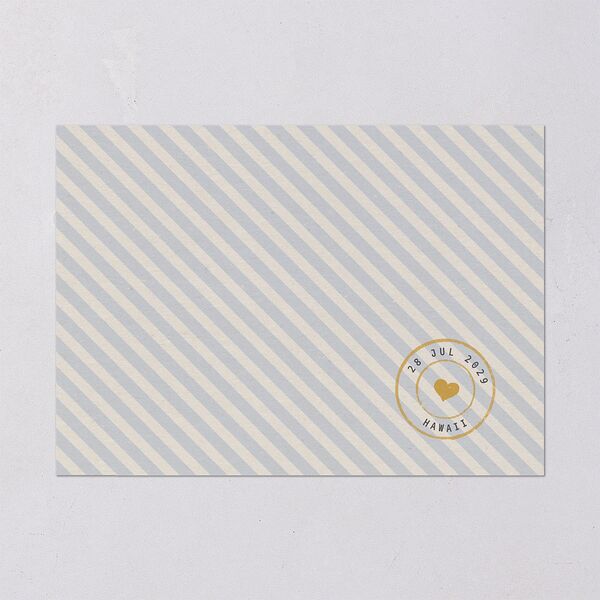 Retro Boarding Pass Travel Ticket Save The Date Cards Slate Signature smooth Blank No Standard