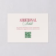 Elegant Vintage Christmas Itinerary Cards Jewel Red Signature Standard