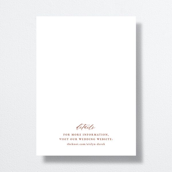 Boho Photo Save the Date Cards Copper Signature smooth No