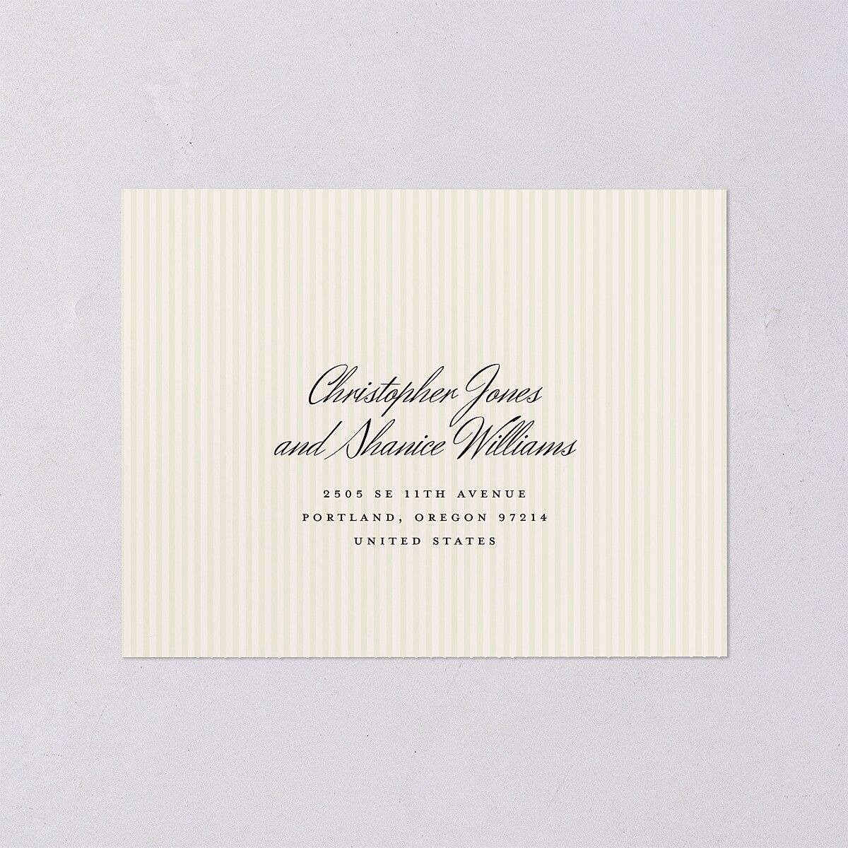 Vintage Lace All-in-One Wedding Invitations Burgundy Signature Light Both Recipient and Return Addresses No