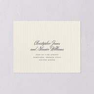 Vintage Lace All-in-One Wedding Invitations Burgundy Signature Light Both Recipient and Return Addresses No