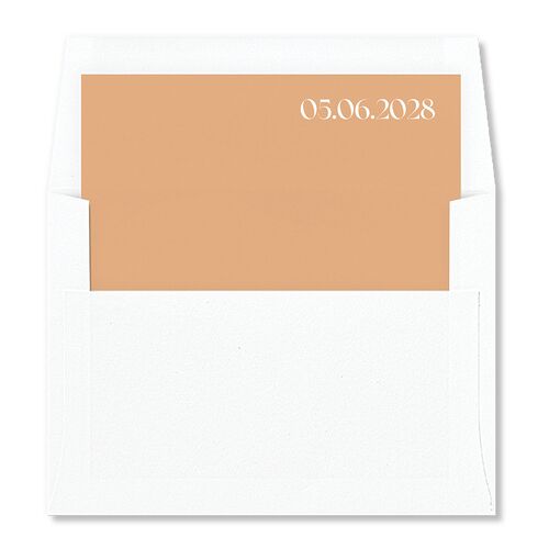 Checked Envelope Liners Peach Fuzz Standard