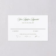 Your Own Classic Italian Venue All-in-One Wedding Invitations Dark Camo Signature Light Both Recipient and Return Addresses No