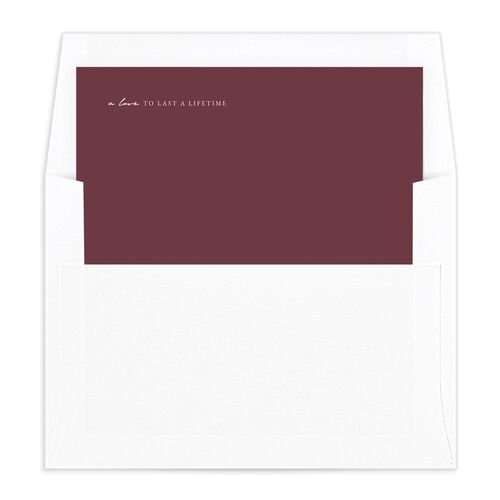 Romantic Gallery Envelope Liners Merlot Standard