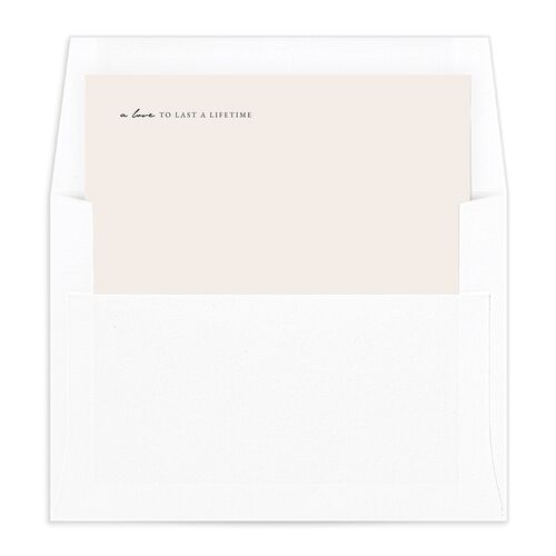 Romantic Gallery Envelope Liners Pure White Standard