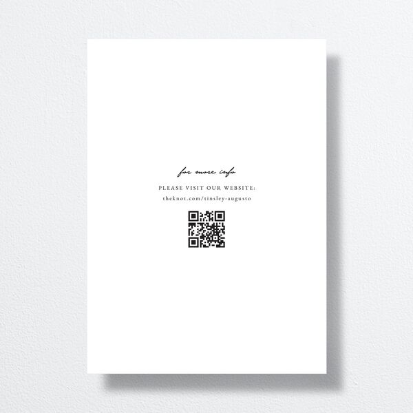 Romantic Gallery Save the Date Cards Pure White Signature smooth No
