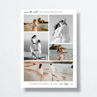 Romantic Gallery Save the Date Cards Pure White Signature smooth No