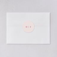 Cherry Blossoms Wedding Stickers Soft Pink Circle