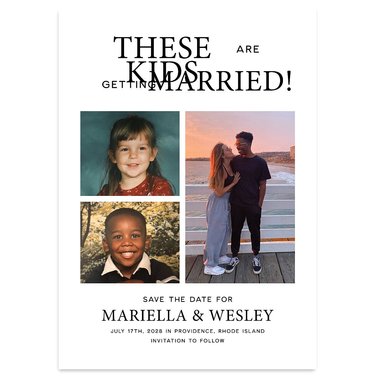 These Kids Save the Date Cards