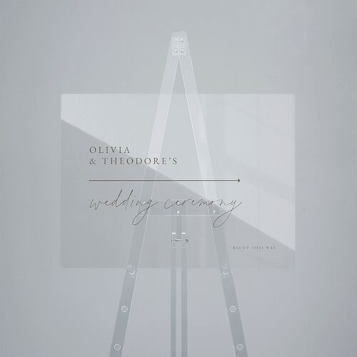 Eucalyptus Bouquet Acrylic Direction Sign Medium Terracotta Standard Acrylic M Direction