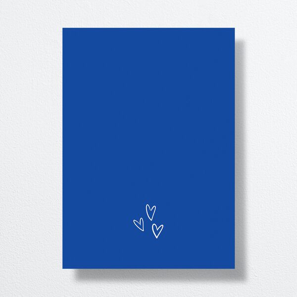 Hand Drawn Cheers Save the Date Cards Jewel Blue Signature smooth No