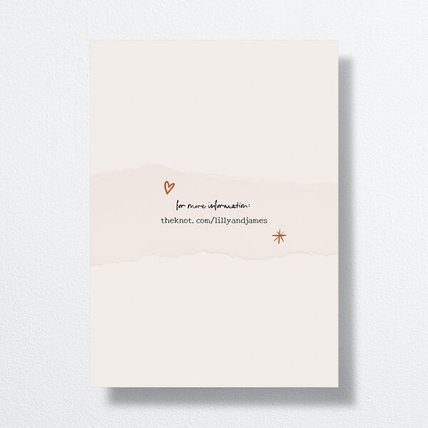 Mood Board Save the Date Cards Linen Signature smooth No