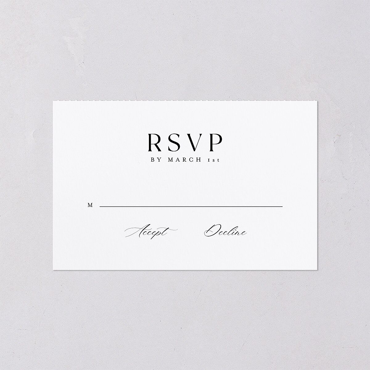 Timeless Typography All-in-One Wedding Invitations — view 4
