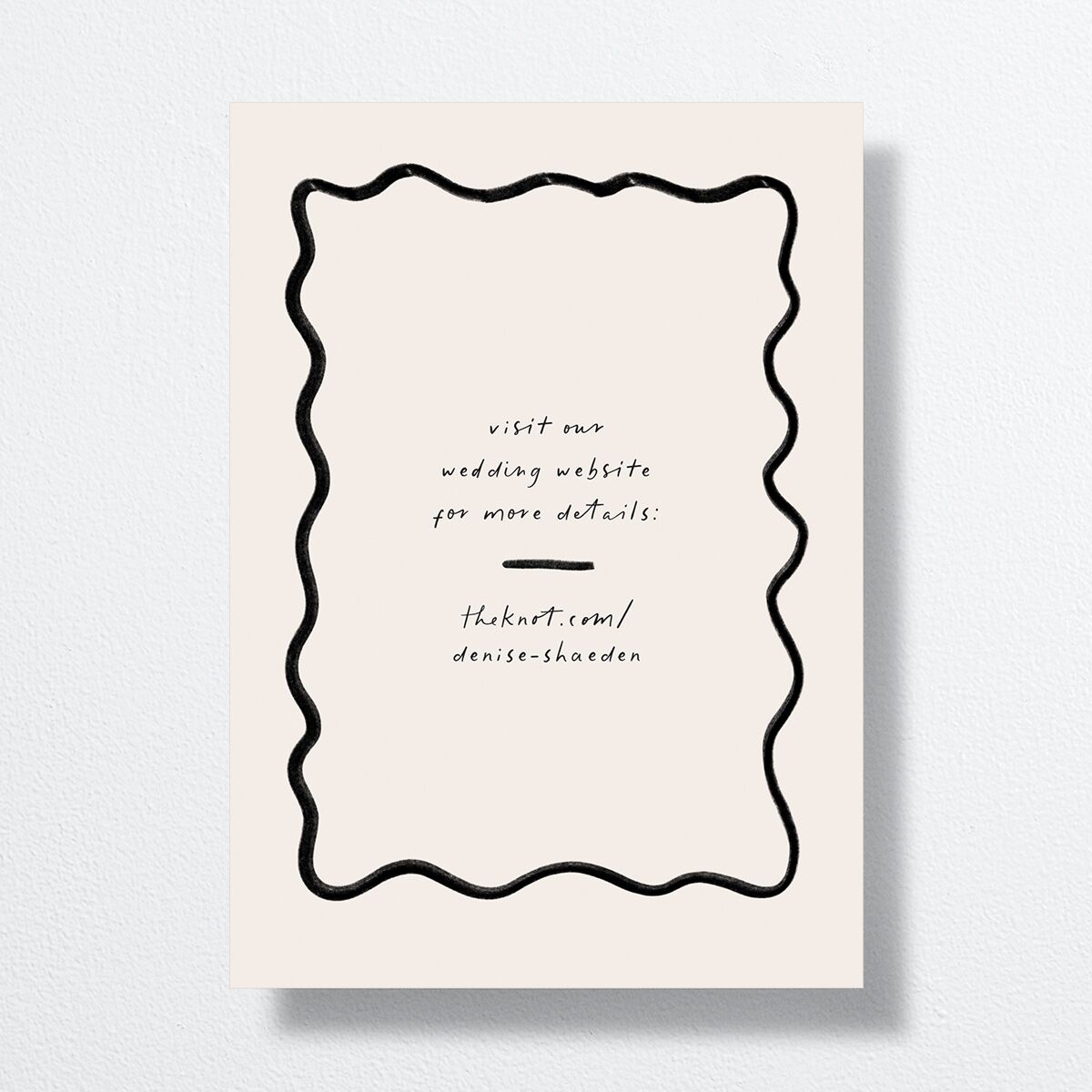 Dainty Bow Save the Date Cards Linen Signature smooth No