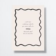 Dainty Bow Save the Date Cards Linen Signature smooth No