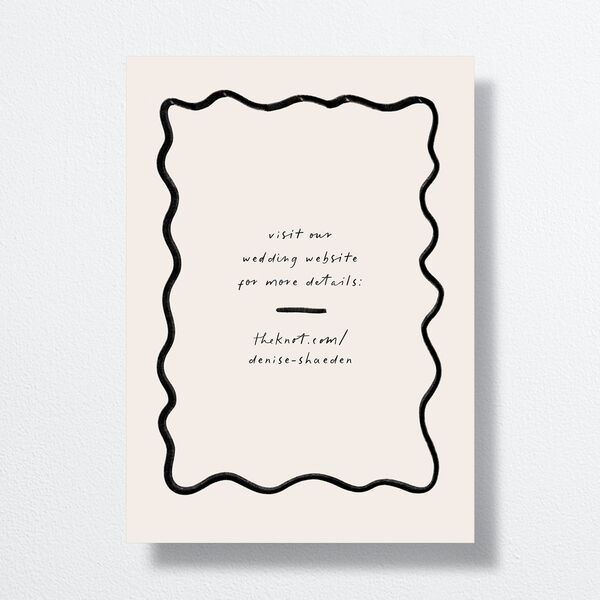 Dainty Bow Save the Date Cards Linen Signature smooth No