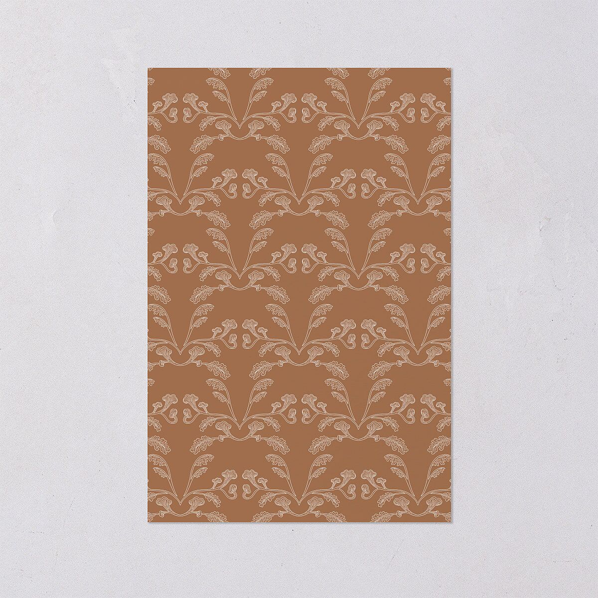Climbing Leaves Table Numbers Copper Signature