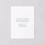 Dainty Heart Foil Wedding Response Cards Pure White Gold Signature Standard