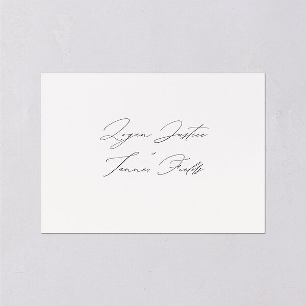 Romantic Minimal Wedding Response Cards Snow Signature