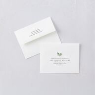 Minimal Floral Thank You Cards Ocean Signature
