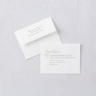Gilded Branches Foil Thank You Cards Gold Off-White