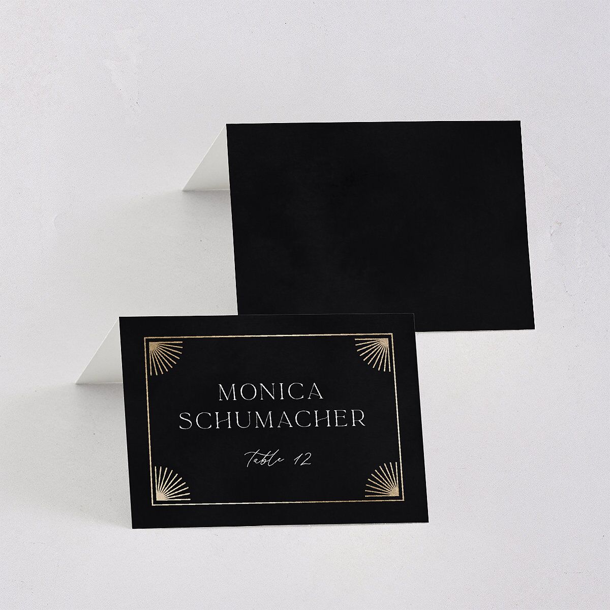 Written In The Stars Place Cards Gold Midnight Signature
