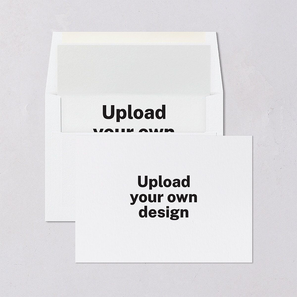 Upload Your Own Design Landscape Bridal Shower Invitations Pure White Signature Blank Standard