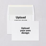 Upload Your Own Design Landscape Bridal Shower Invitations Pure White Signature Blank Standard