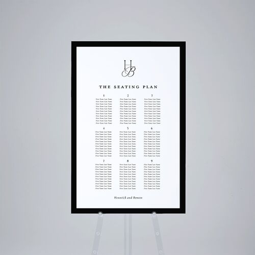 Refined Monogram Standard Seating Chart Large Midnight Standard Outdoor Corrugated L Seating